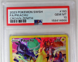 2023 Pokemon SWSH Crown Zenith #160 FA/Pikachu PSA 10 GEM MINT - Image 2