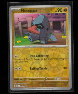 Nosepass 107/197 Obsidian Flames Common Reverse Holo Near Mint - Image 1