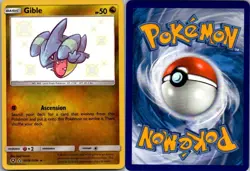 Gible SV38/SV94 Shiny Rare Hidden Fates Shiny Vault Pokemon Holo Near Mint - Image 1