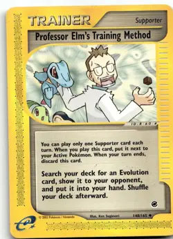 Professor Elm's Training Method 148/165 Uncommon Expedition Base Set Pokemon LP - Image 1