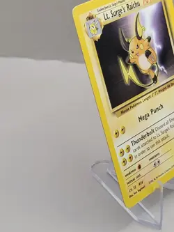 Pokemon Surge's Raichu 028/132 Gym Heroes 28/132 ⚡ - Image 3