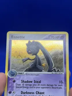 2004 Pokemon EX Hidden Legends Banette 1/101 Holo Rare W/ Swirl LP - Image 3