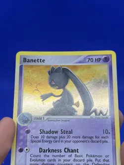 2004 Pokemon EX Hidden Legends Banette 1/101 Holo Rare W/ Swirl LP - Image 4