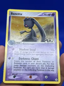2004 Pokemon EX Hidden Legends Banette 1/101 Holo Rare W/ Swirl LP - Image 5
