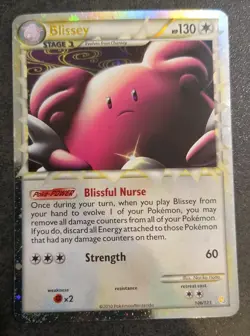 Heiteira Blissey PRIME Holo TCG Pokemon 106/123 Heartgold Soulsilver Ultra Rare - Image 1