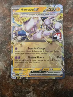 Mewtwo ex 058/182 Holo Stamped Prize Pack Promo, Series 5, Pokemon Play! - Image 3