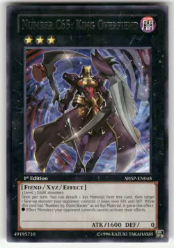 Number C65: King Overfiend SHSP-EN048 1st Edition R Shadow Specters NM Yu-Gi-Oh - Image 1