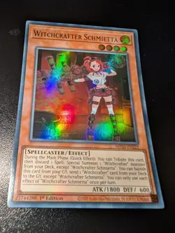 Witchcrafter Schmietta MP20-EN221 Yu-Gi-Oh! Card Ultra Rare 1st Edition - Image 1