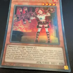 Witchcrafter Schmietta MP20-EN221 Yu-Gi-Oh! Card Ultra Rare 1st Edition - Image 2