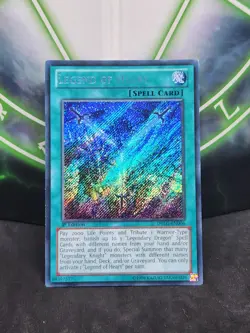 Yugioh Legend of Heart DRLG-EN006 Secret Rare 1st Edition LP - Image 1