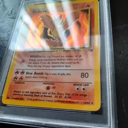 Moltres 12/62 PSA 8 - Fossil Set Holo Pokemon Card - NM-MT - Image 5