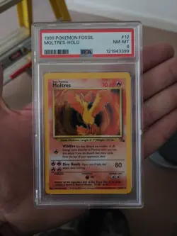 Pokemon Cards - PSA 8 1st Edition Moltres 12/62 - Fossil Set Holo - NM-MT - PSA8 - Image 1