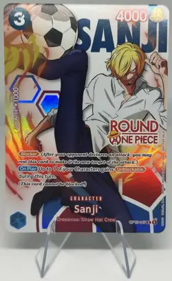Round 1 Sanji English One Piece Card Game English Promo OP15-047-NM - Image 1