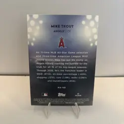 2026 Topps Series 2 - Mike Trout Home Field Advntage #HA-40 Angels - Image 2