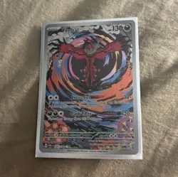 Pokemon TCG Yveltal 205/182 Paradox Rift Illustration Rare Full Art Holo - Image 1