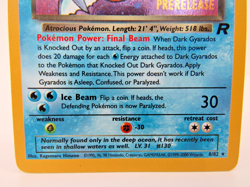 PRERELEASE Dark Gyarados 8/82 Holo Swirl Team Rocket Pokemon Card WOTC LP+/NM - Image 3