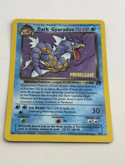 Dark Gyarados 8/82 Prerelease Holo Team Rocket Pokemon WOTC NM/LP - Image 5