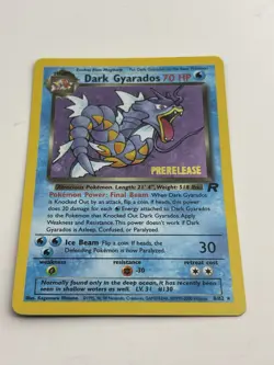 Dark Gyarados 8/82 Prerelease Holo Team Rocket Pokemon WOTC NM/LP - Image 5