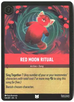 Disney Lorcana TCG Red Moon Ritual 134/207 Uncommon Foil Attack Of The Vine - Image 1