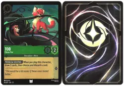 Disney Lorcana TCG Tod - Clever Fox 81/207 Uncommon Foil Attack Of The Vine - Image 3