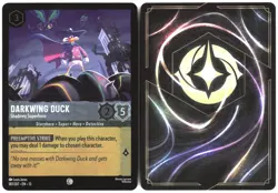 Disney Lorcana TCG Darkwing Duck - Shadowy Superhero 187/207 Common Foil Attack - Image 3