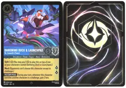 Disney Lorcana TCG Darkwing Duck & Launchpad - St. Canard's Finest 165/207 Super - Image 3
