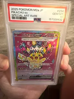 2025 POKEMON JAPANESE M2A-MEGA DREAM EX SPECIAL ART RARE #234 PIKACHU EX PSA 10 - Image 4
