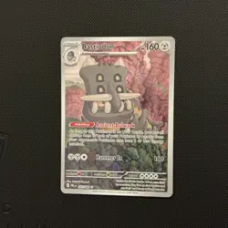 Bastiodon IR 093/084 Pitch Black Illustration Rare Pokemon TCG Card NM - Image 1