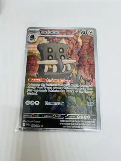 Bastiodon 093/084 Holo Illustration Rare Pokemon TCG ME05: Pitch Black NM - Image 1