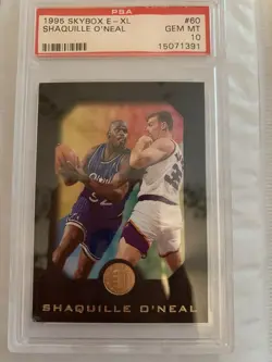 SkyBox 1995-96 E-XL Shaquille O'Neal #60 Orlando Magic PSA 10 - Image 1