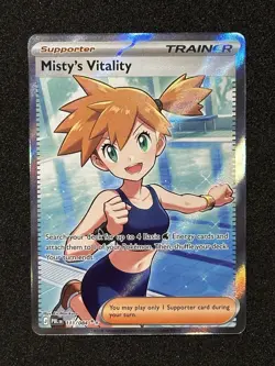 Misty's Vitality 111/084 - Ultra Rare - Pitch Black - Pokemon TCG Near Mint/Mint - Image 1