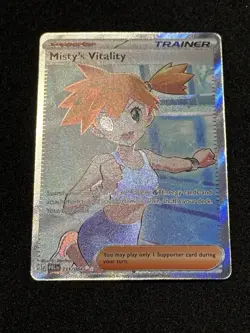 Misty's Vitality 111/084 - Ultra Rare - Pitch Black - Pokemon TCG Near Mint/Mint - Image 2