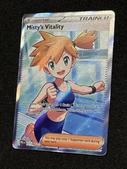 Misty's Vitality 111/084 - Ultra Rare - Pitch Black - Pokemon TCG Near Mint/Mint - Image 3