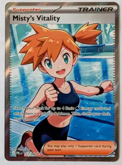 Pokemon TCG: Misty's Vitality 111/084 Ultra Rare - Pitch Black (NM) English - Image 1