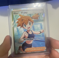 Misty's Vitality 111/084 ME05: Pitch Black NM Pokemon TCG Ultra Rare - Image 1