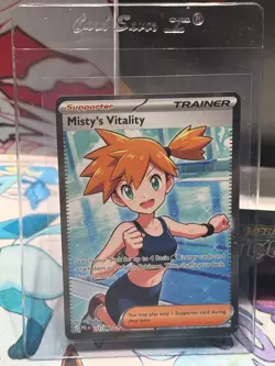 Misty's Vitality 111/084 ME05: Pitch Black NM Pokemon TCG Ultra Rare - Image 1