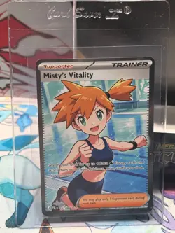 Misty's Vitality 111/084 ME05: Pitch Black NM Pokemon TCG Ultra Rare - Image 2