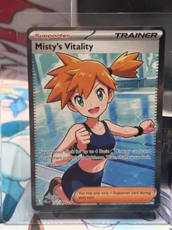 Misty's Vitality 111/084 ME05: Pitch Black NM Pokemon TCG Ultra Rare - Image 3