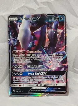 Pokemon Card Darkrai GX 88/147 Burning Shadows - Image 1