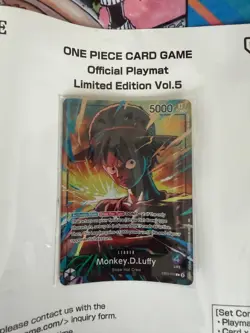 One Piece Card Game Official Playmat Limited Edition Vol. 5 With Promo Luffy - Image 2