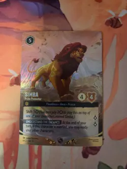 Simba - Pride Protector 4/C2 Foil Winner Disney Lorcana Tournament Promo Card - Image 1
