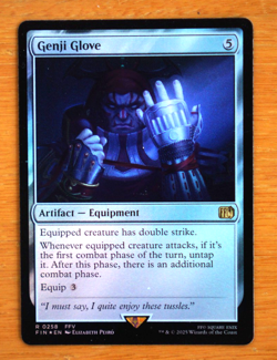 Genji Glove #258 - Foil - Final Fantasy Magic the Gathering NM Card - Image 1