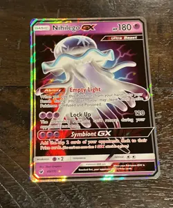 Nihilego GX 49/111 Holo GX Rare Crimson Invasion Pokemon Cards NM - Image 1