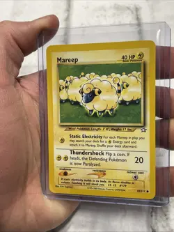 Mareep 65/111 Pokemon TCG Neo Genesis Vintage WOTC Card Regular NM Near Mint Vtg - Image 2