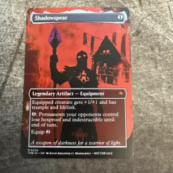 Shadowspear - Custom Art MTG Magic The Gathering Playtest Card - Image 1