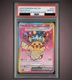 2026 POKEMON ASC EN-ASCENDED HEROES SPECIAL ILLUSTRATION RARE PIKACHU EX PSA 10 - Image 1