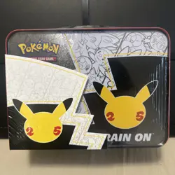 Pokemon TCG Celebrations Collector Chest Lunchbox Tin Sealed - Image 2