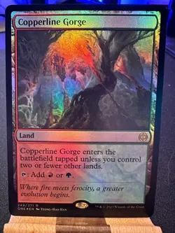 **THREE** MTG Copperline Gorge !!X3!! Pack Fresh **HOLO** - Image 2