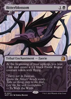 Bitterblossom - Extended Art Showcase WoEET NM MTG - Image 1
