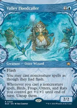 Valley Floodcaller - Extended Art Showcase BLB NM MTG - Image 1